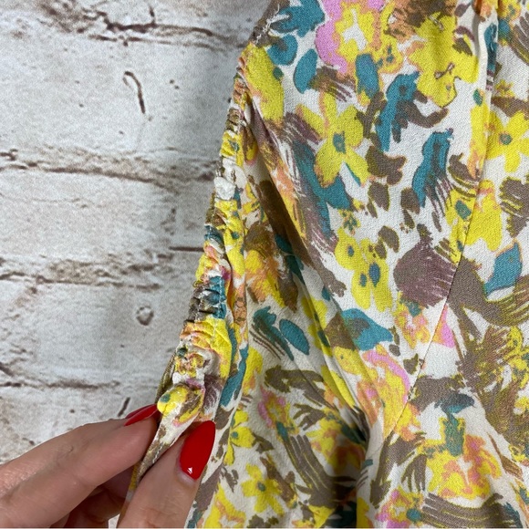 Free People Forget Me Not floral mini dress size 2 - Picture 7 of 10